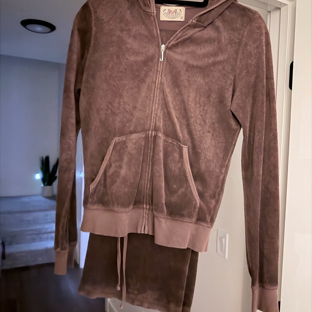 Brown Hoodie and Pant Set